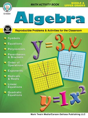 cover image of Algebra, Grades 5--12